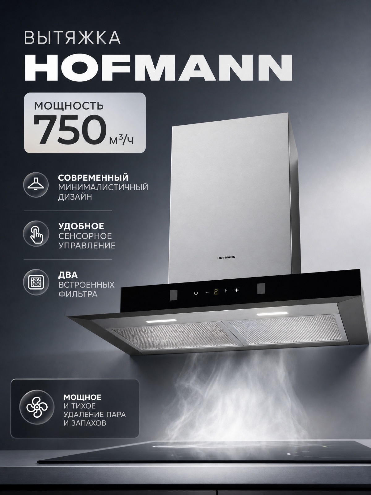 Hofmann Вытяжка HLM60WGS/HF